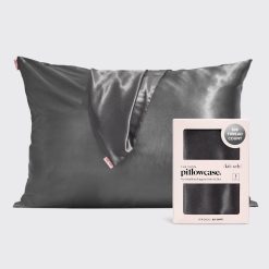 Satin Pillowcase in Charcoal 2 Pack